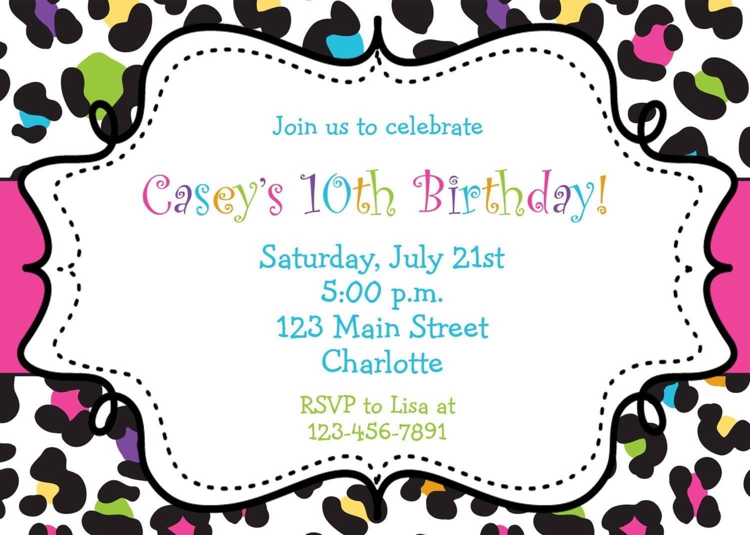 Free Printable Birthday Party Invitations For Tween Girls