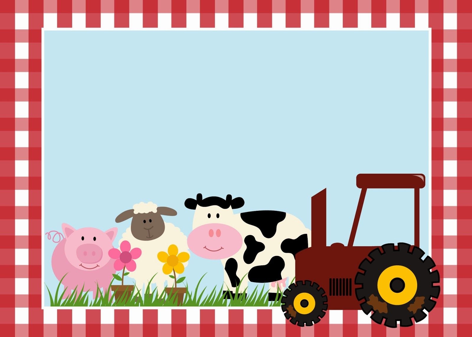 Free Printable Blank Farm Invitations