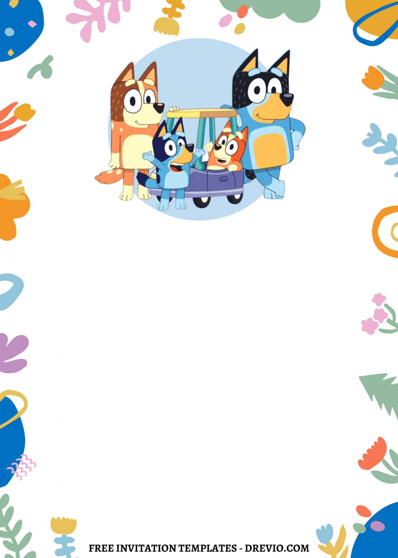 Free Printable Bluey Invitations FREE Printable A Z