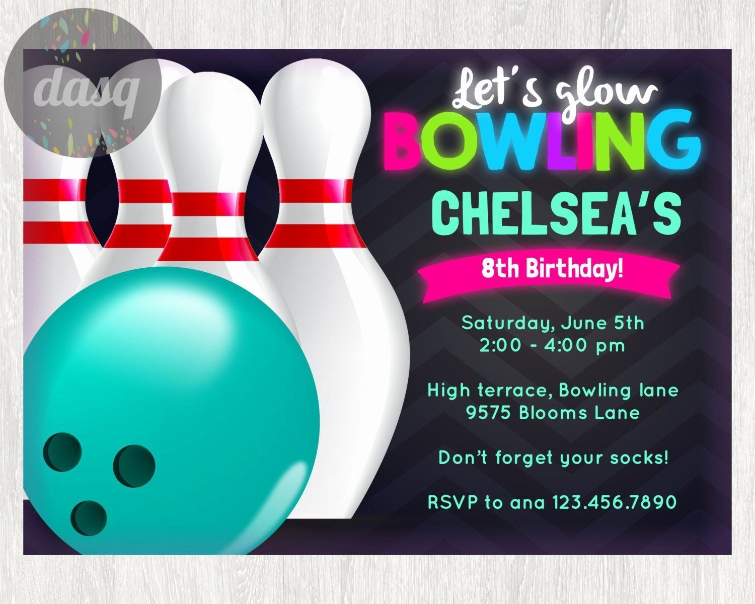 Free Printable Bowling Birthday Party Invitations Printable Templates