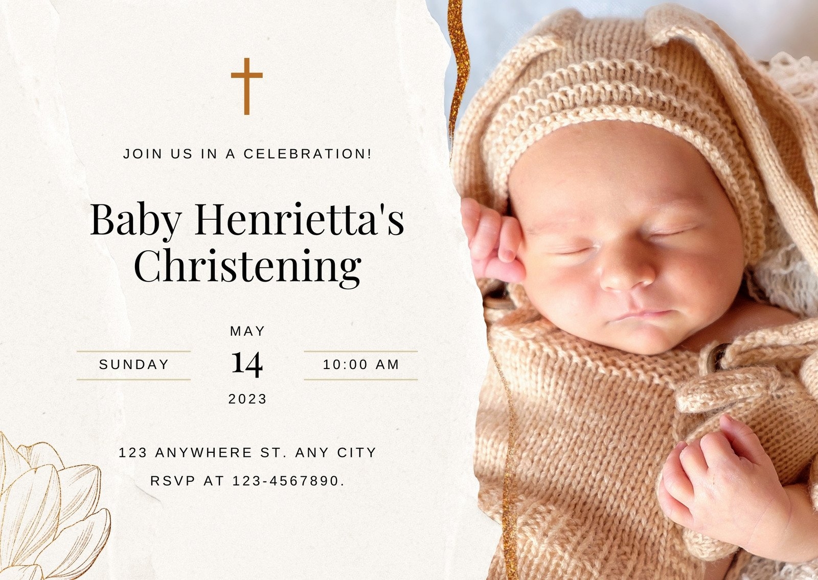 Free Printable Customizable Baptism Card Templates Canva 40 OFF