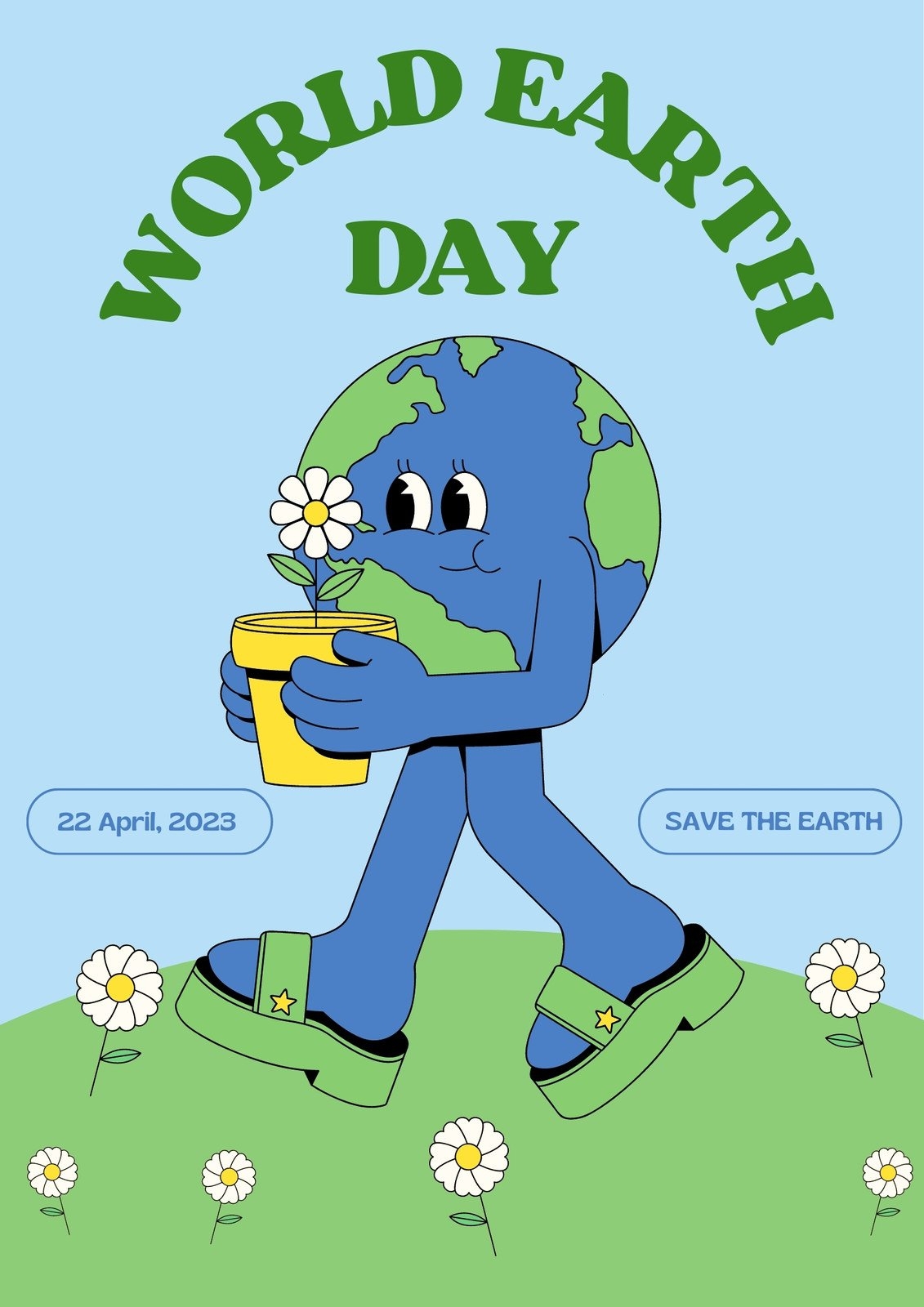 Free Printable Customizable Earth Day Poster Templates Canva 