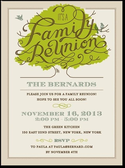 Free Printable Family Reunion Template Printable Templates