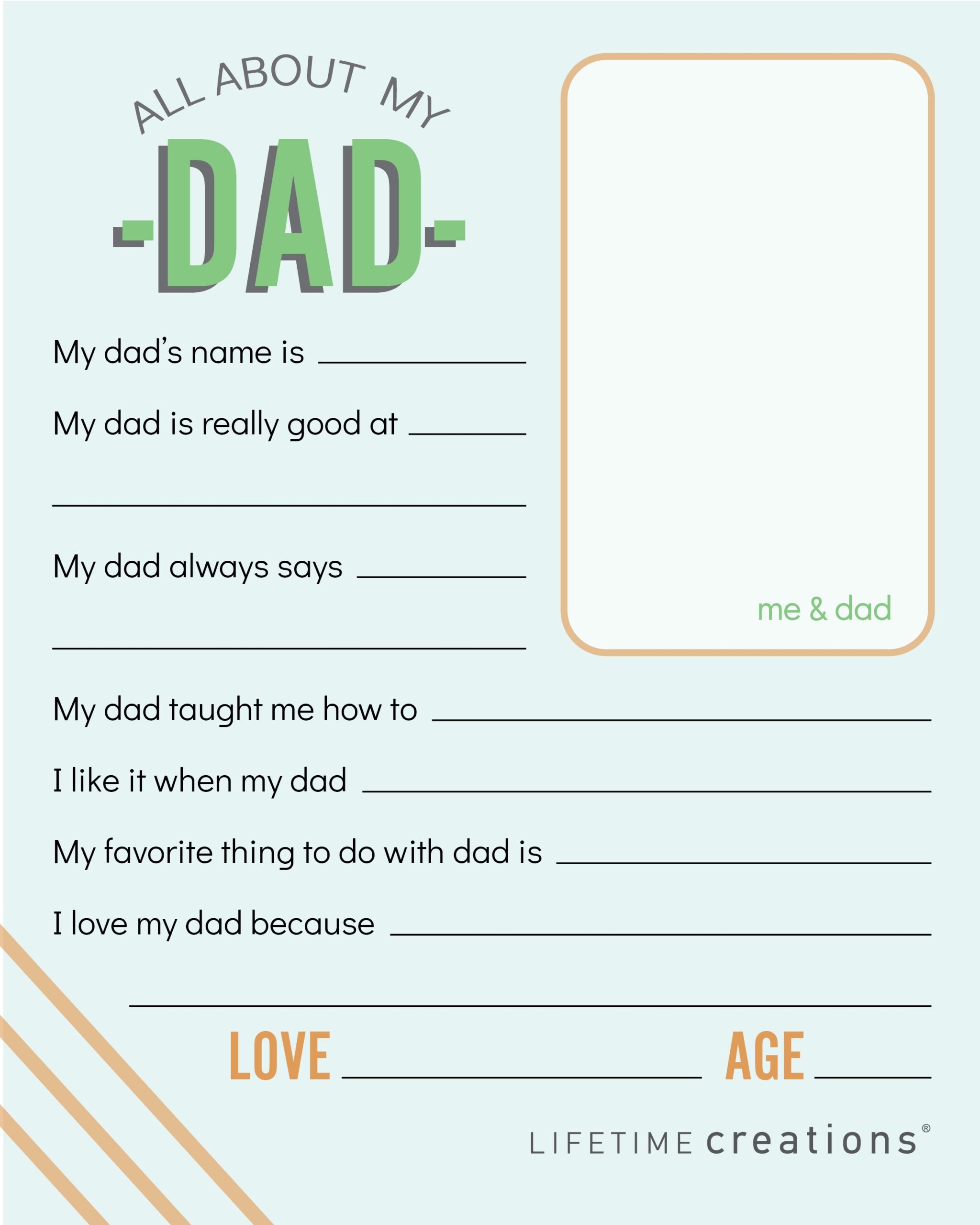 Free Printable Father 39 s Day Coupons Questionnaire Lifetime Creations