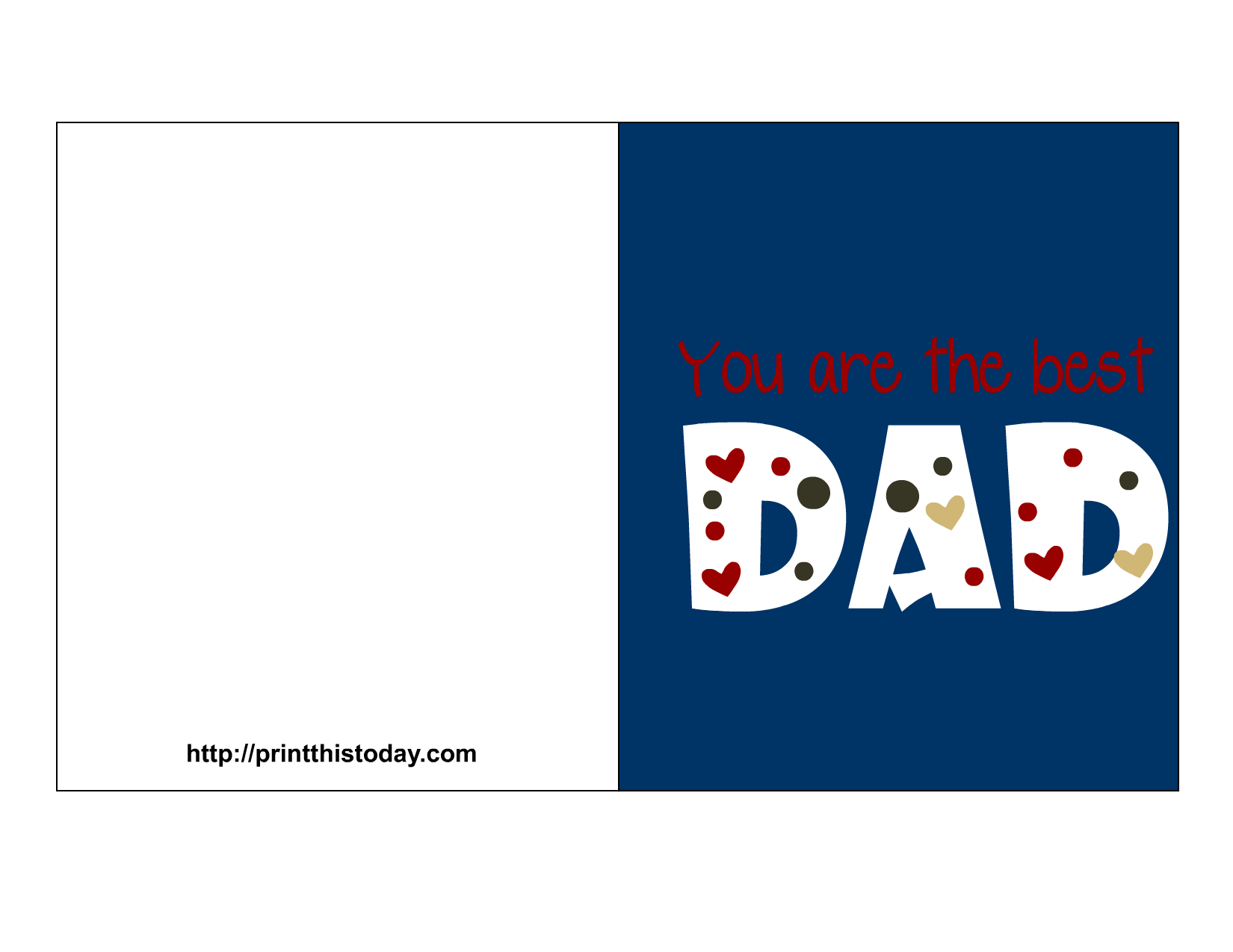 Free Printable Father S Day Card For Kids Vrogue co