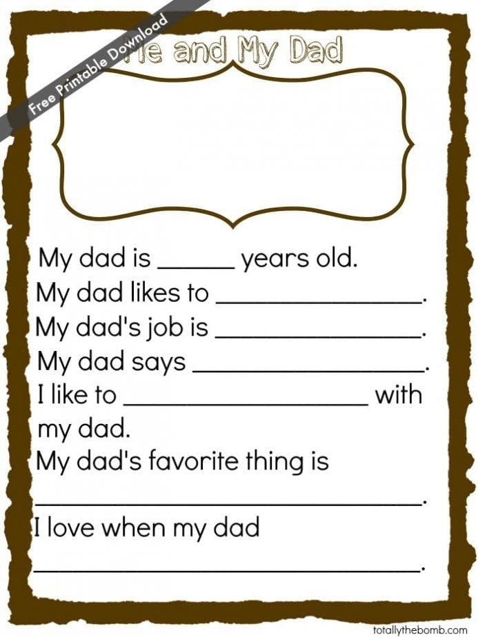 Free Printable Father S Day Card Template Printable Templates