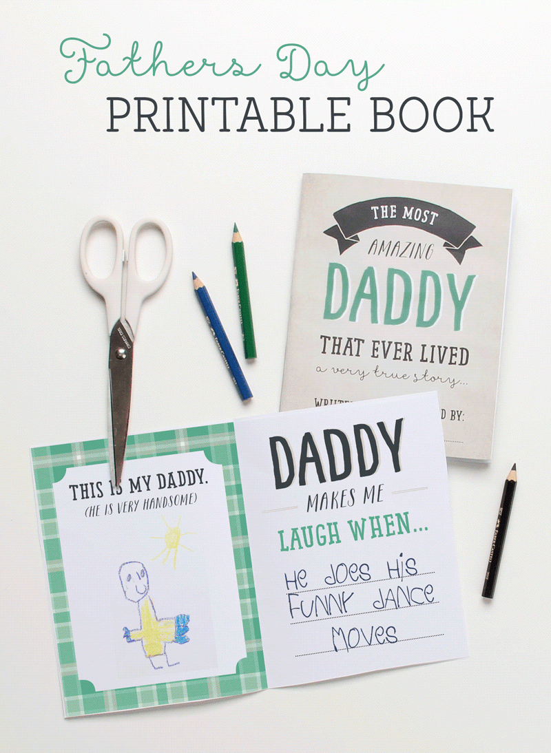 FREE Printable Fathers Day Book Tinyme Blog