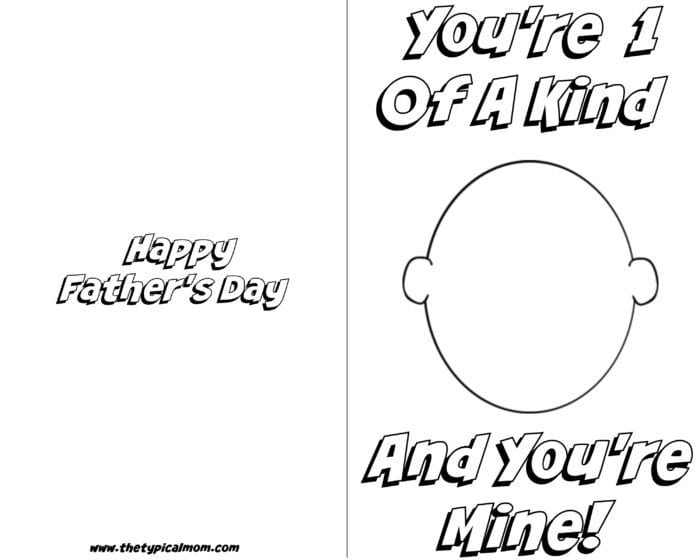 Free Printable Fathers Day Card PDF