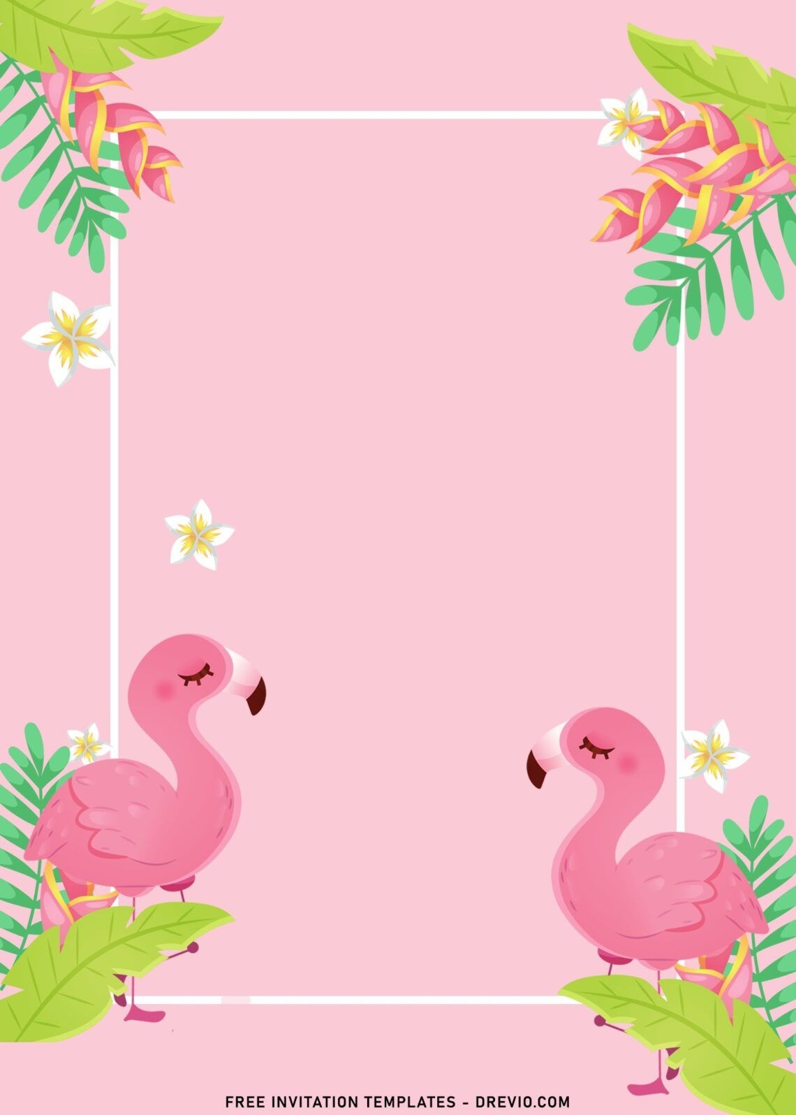 Free Printable Flamingo Birthday Cards
