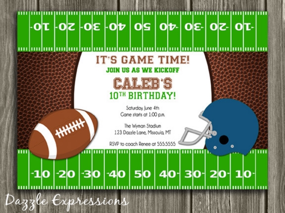 Free Printable Football Birthday Invitations Dolanpedia