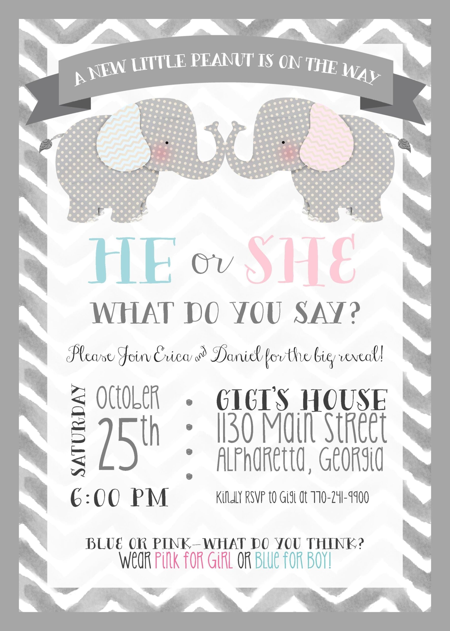 Free Printable Gender Reveal Invitations Free Printable
