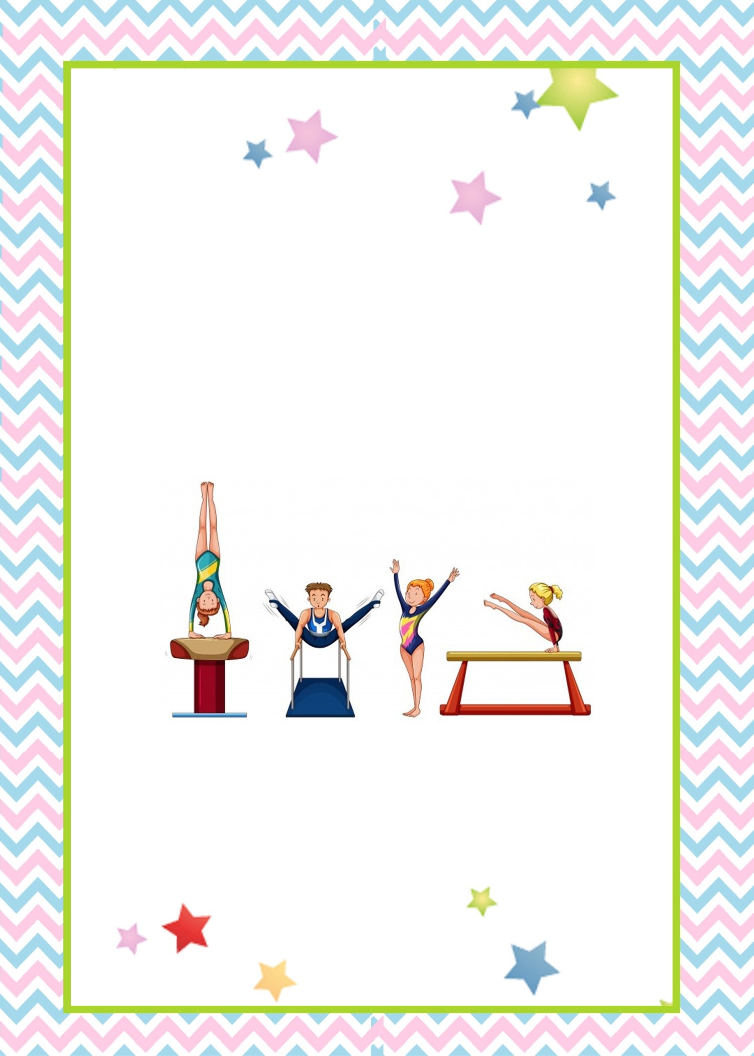 FREE Printable Gymanstics Birthday Invitation Templates DREVIO