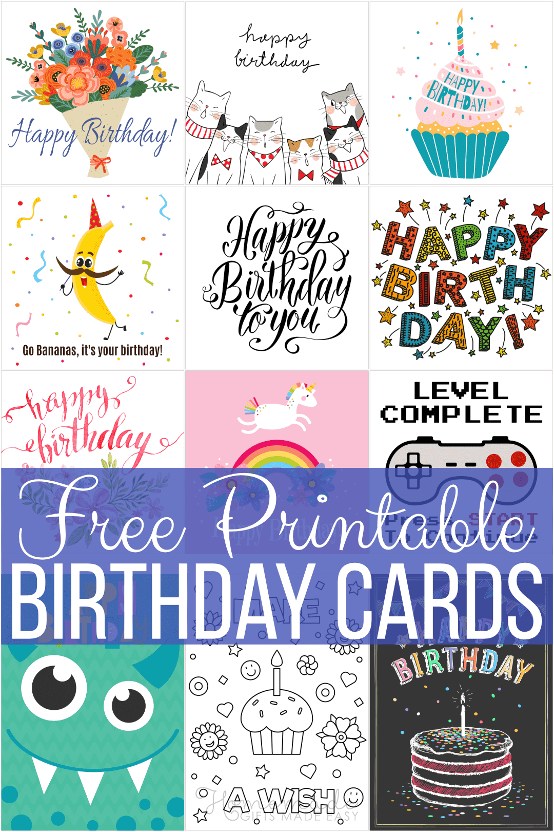 Free Printable Kids Birthday Cards