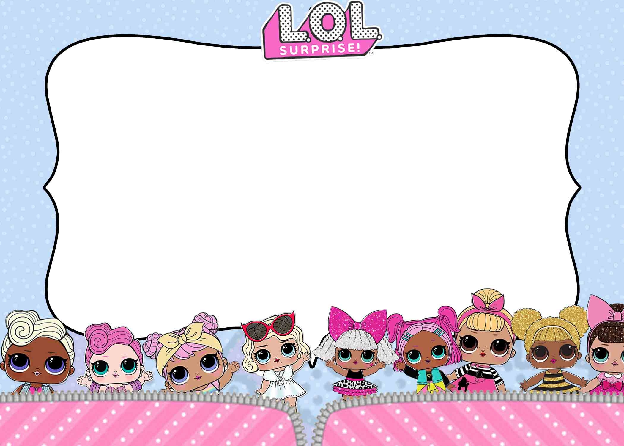 Free Printable Lol Surprise Invitation Template