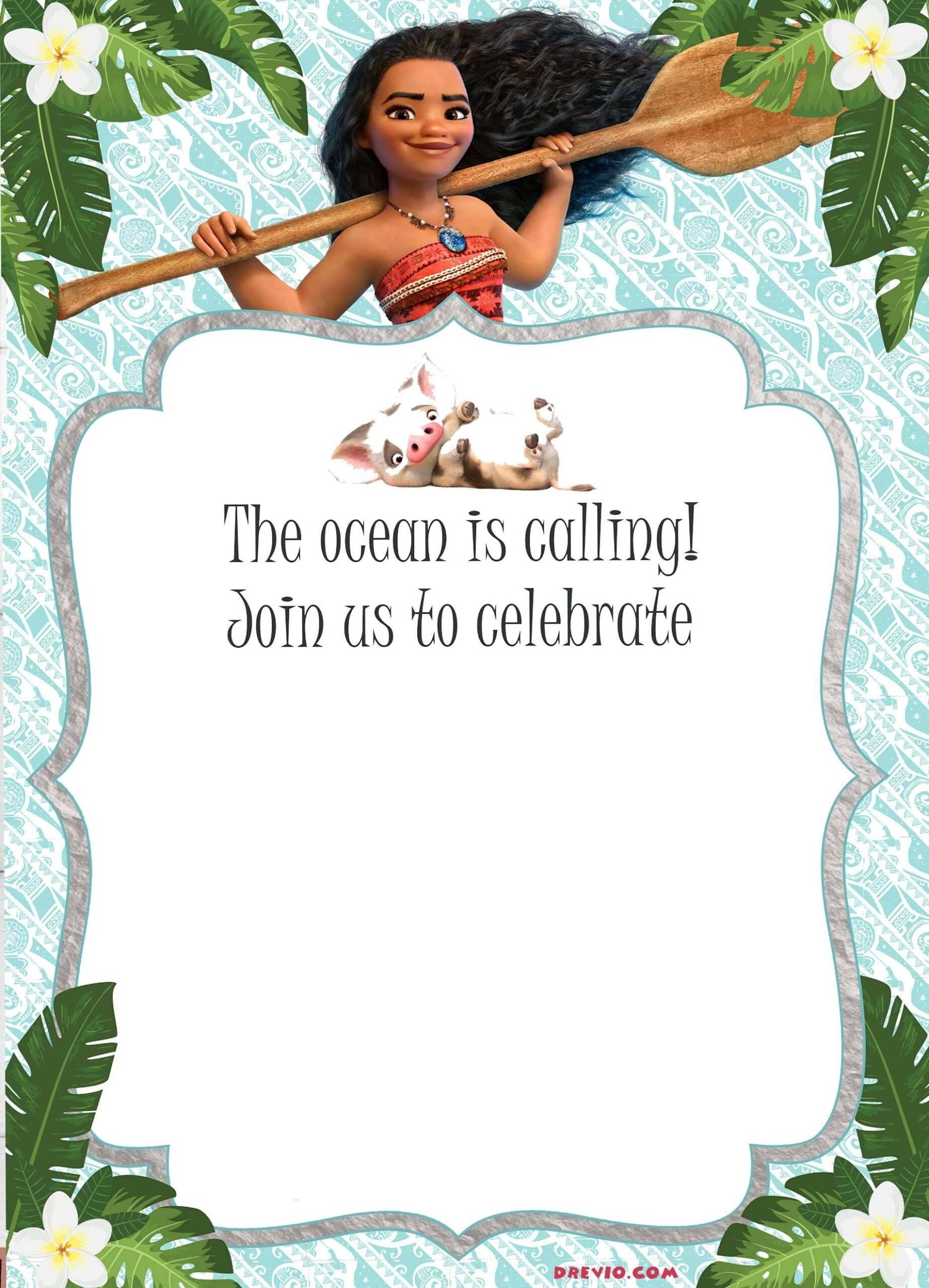Free Printable Moana Invitations Free Printable