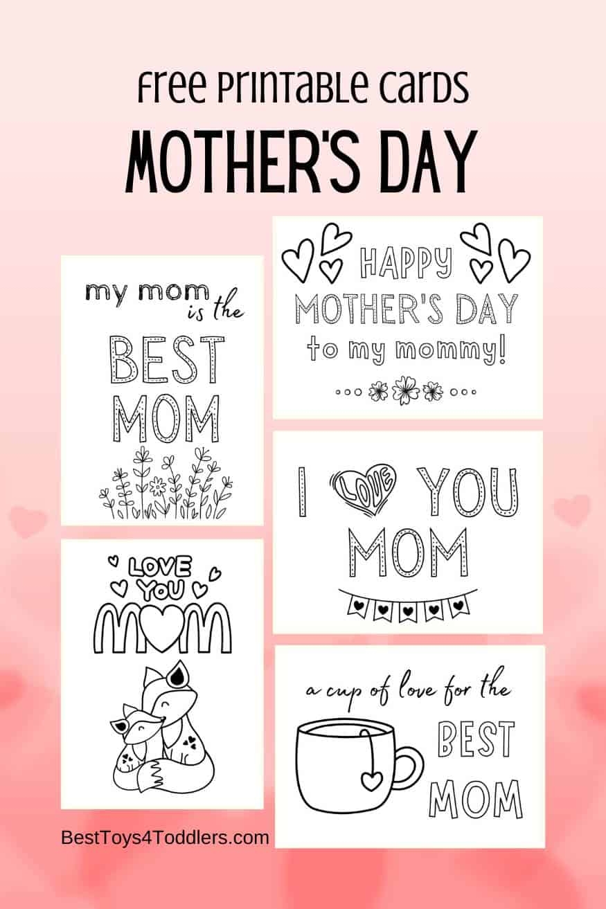 Free Printable Mother 39 s Day Cards Best Toys 4 Toddlers
