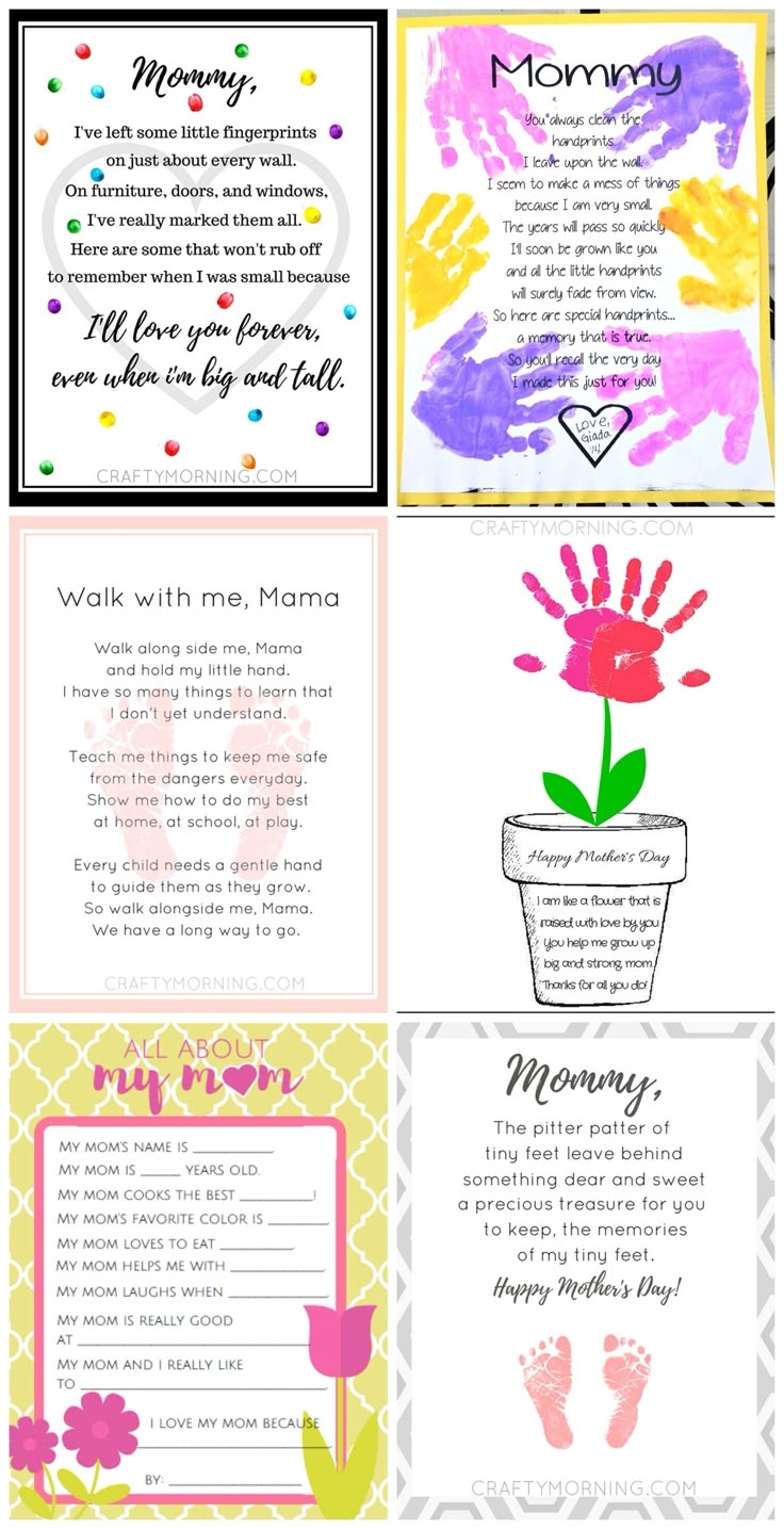 Free Printable Mother Day Poems From Kids