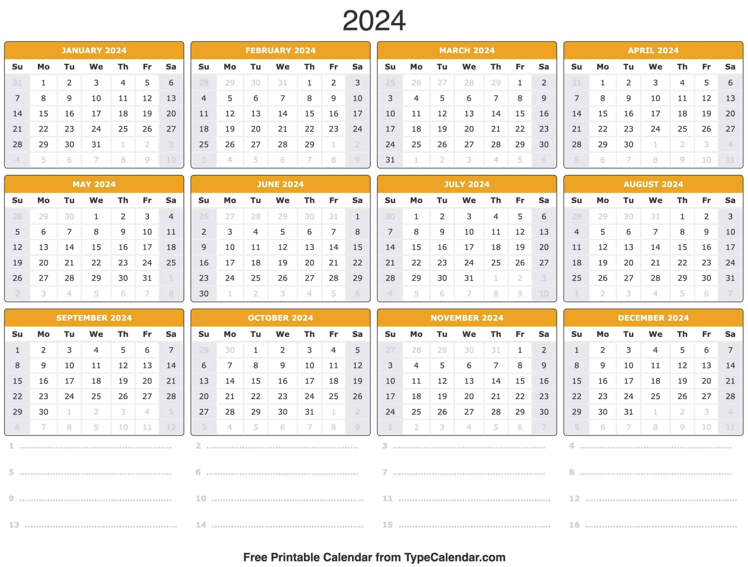 Free Printable National Day Calendar 2024 Printable Calendar 2025