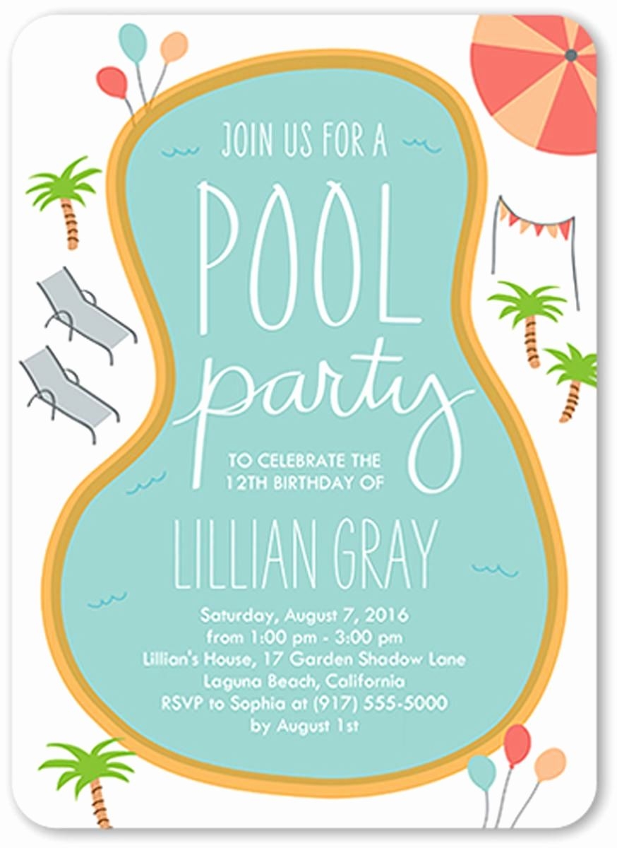 Free Printable Pool Party Invitations Templates Printable Word Searches