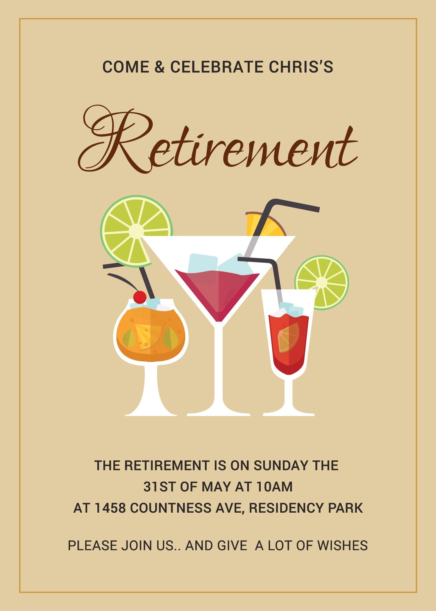 Free Printable Retirement Party Invitations Printable World Holiday