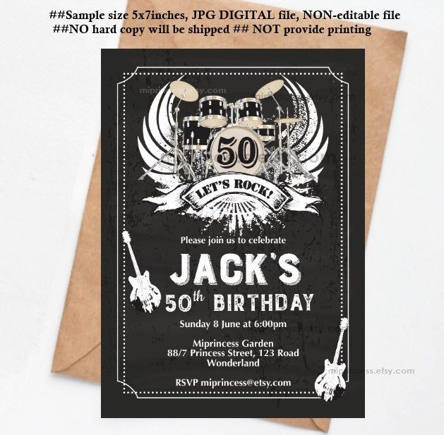 Free Printable Rock And Roll Invitation Templates Read iesanfelipe edu pe