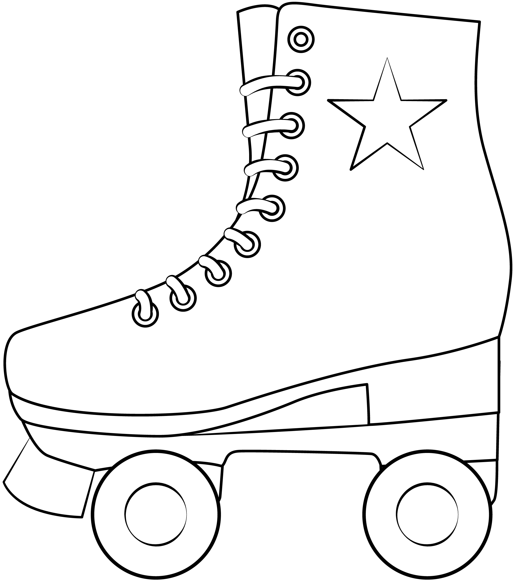 Free Printable Roller Skate Template Printable Word Searches