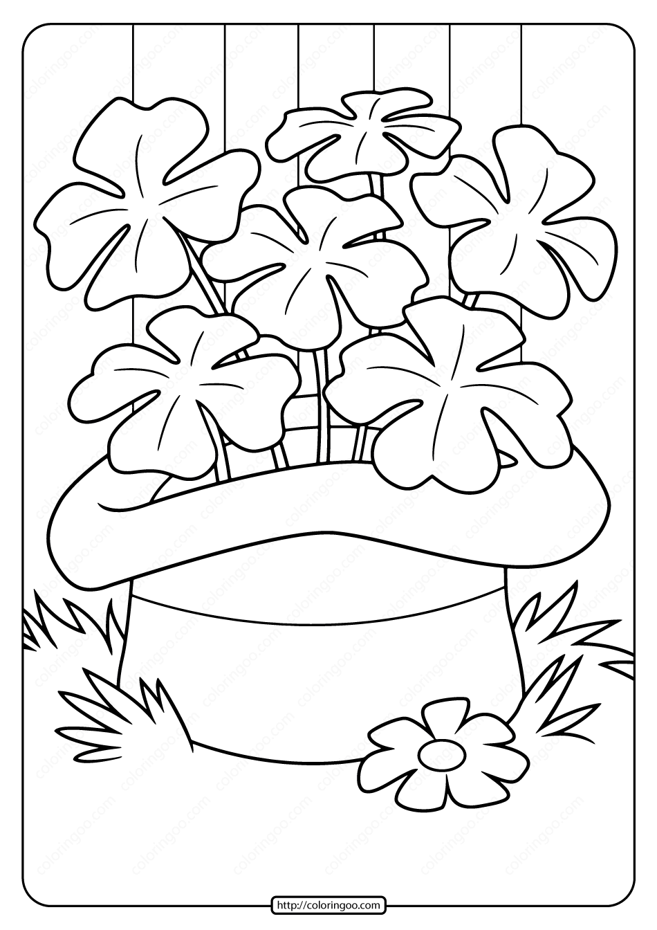 Free Printable Saint Patrick 39 s Day Pdf Coloring Page