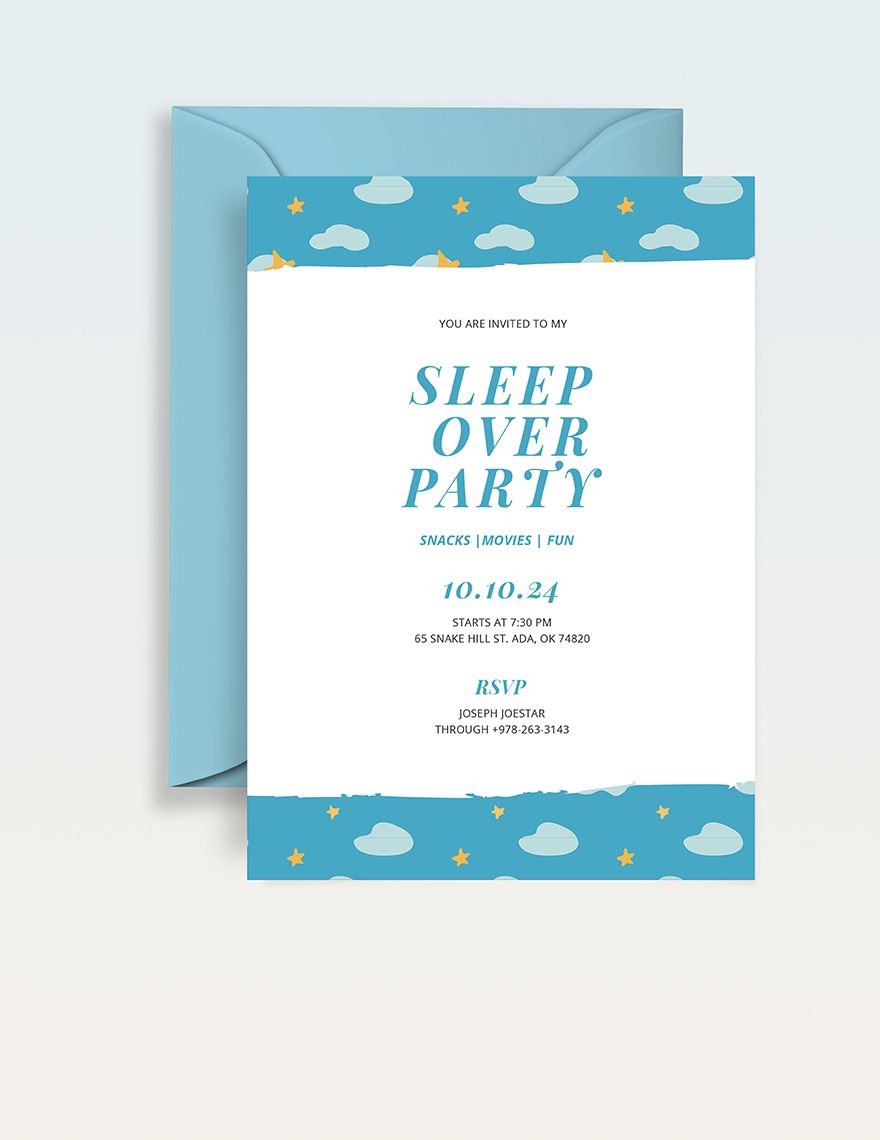 Free Printable Sleepover Invitation Template Word Free Templates 