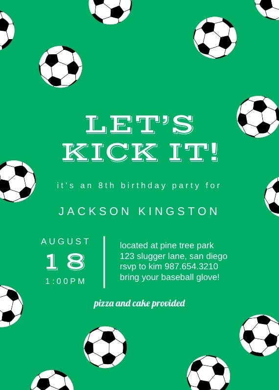 Free Printable Soccer Party Invitations Download Free Printable Soccer 