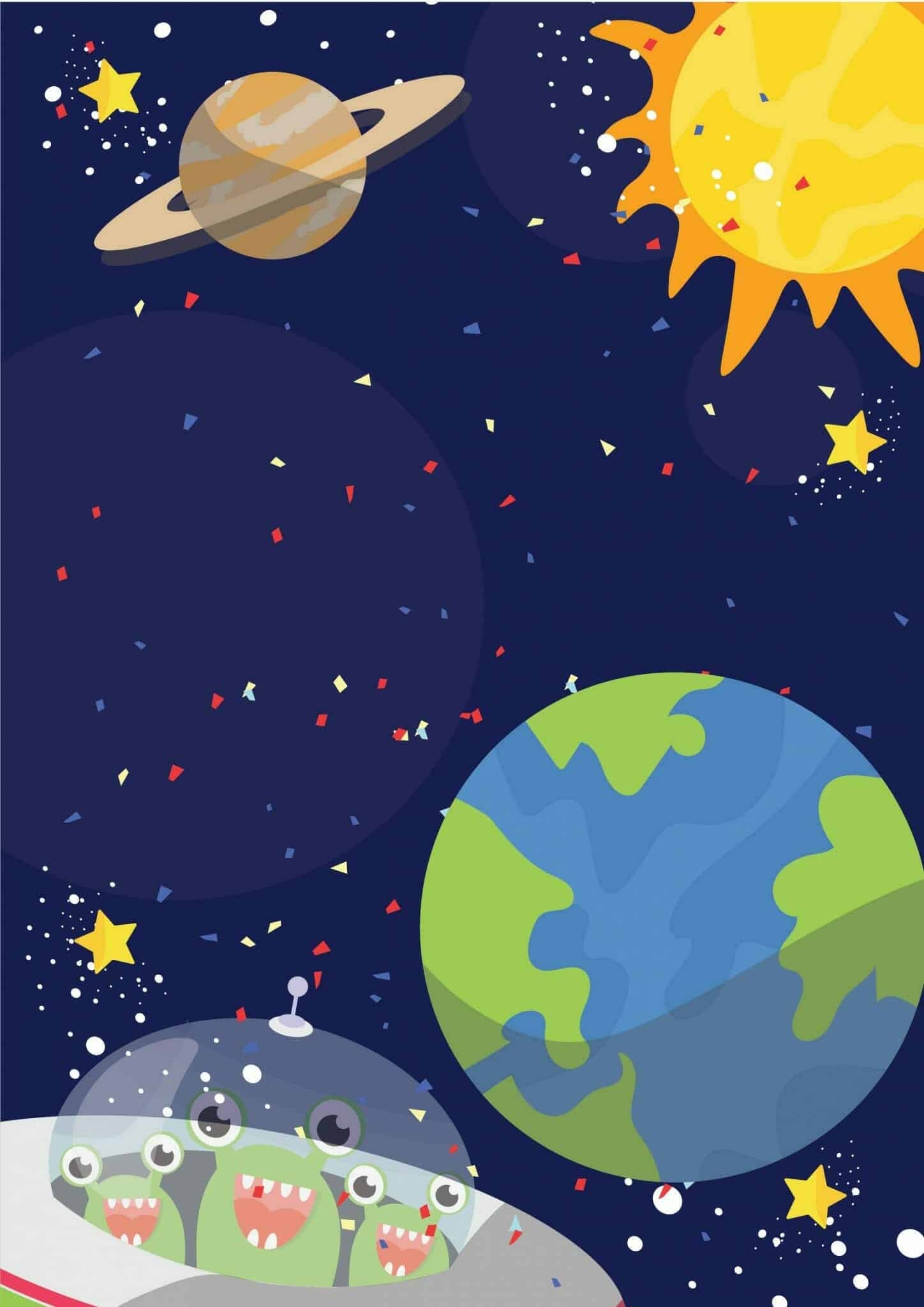 Free Printable Space Party Invitations