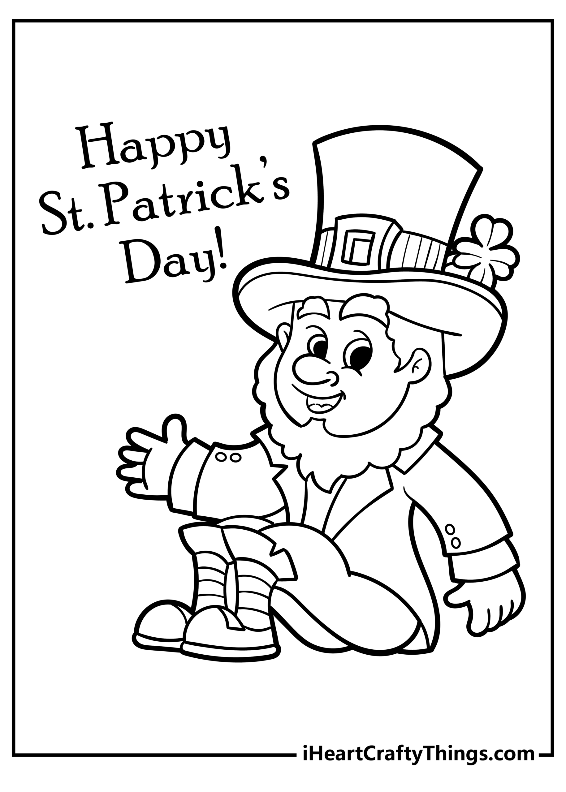 Free Printable St Patricks Day Color Sheets Free Coloring Sheet 