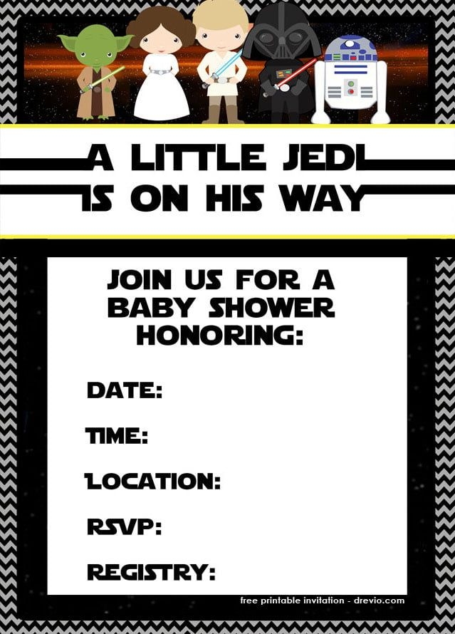 Free Printable Star Wars Birthday Invitations Template Updated 