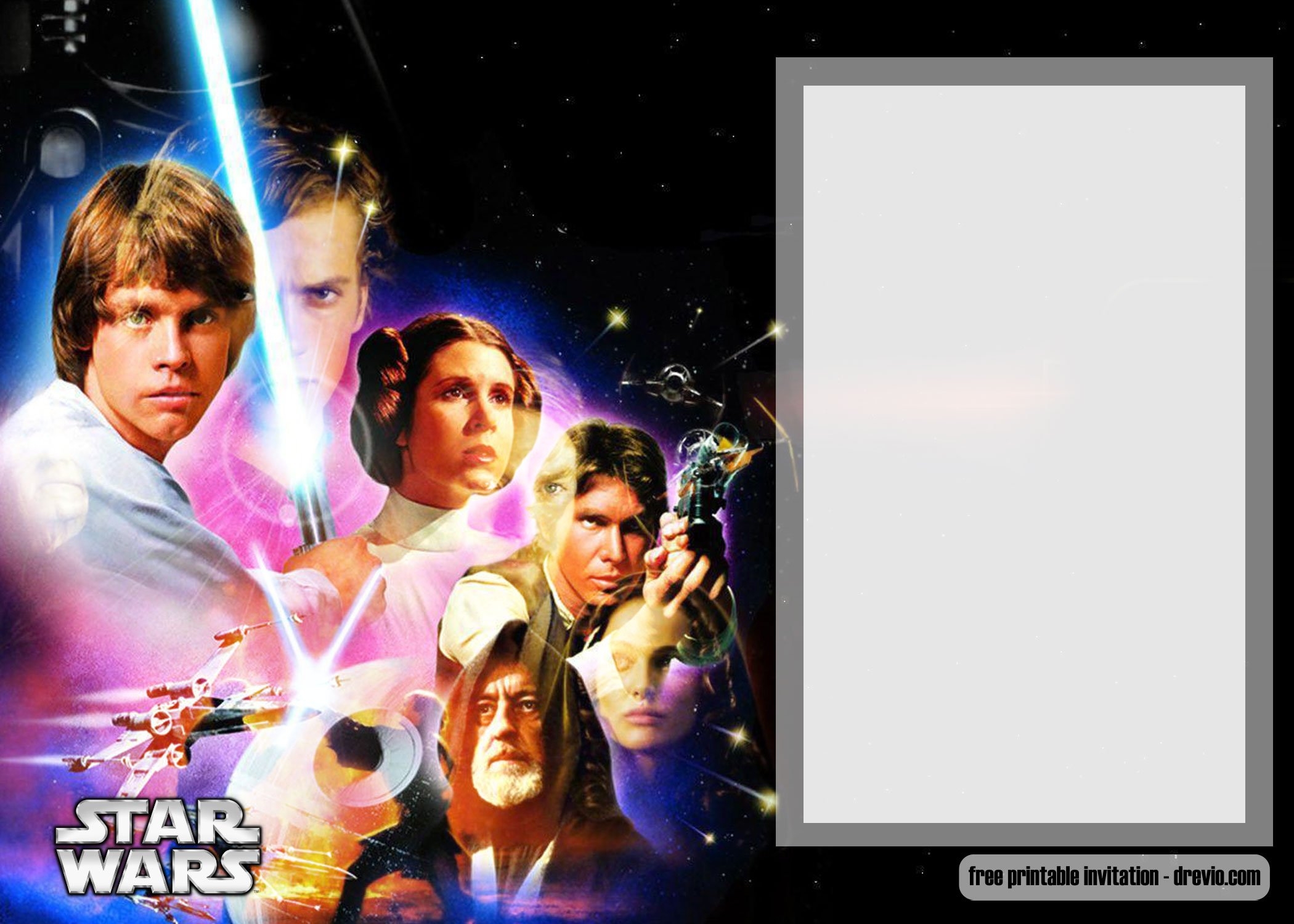 FREE Printable Star Wars Invitation Templates Download Hundreds FREE 