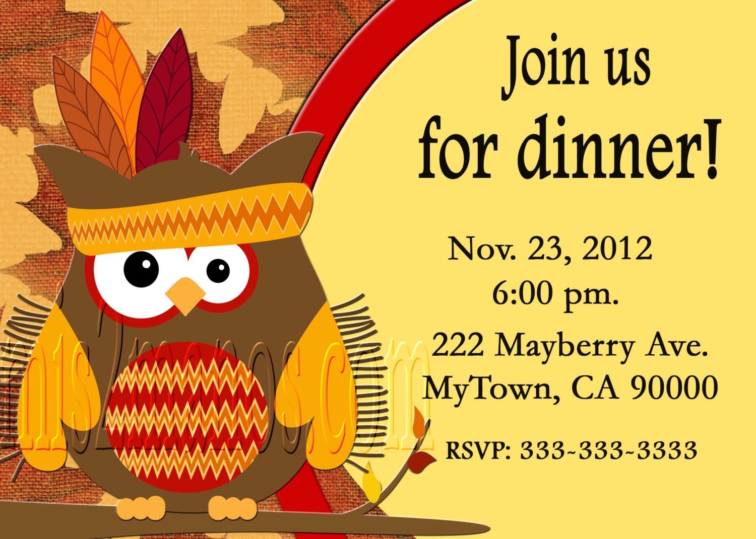 Free Printable Thanksgiving Dinner Invitation Templates Free Printable