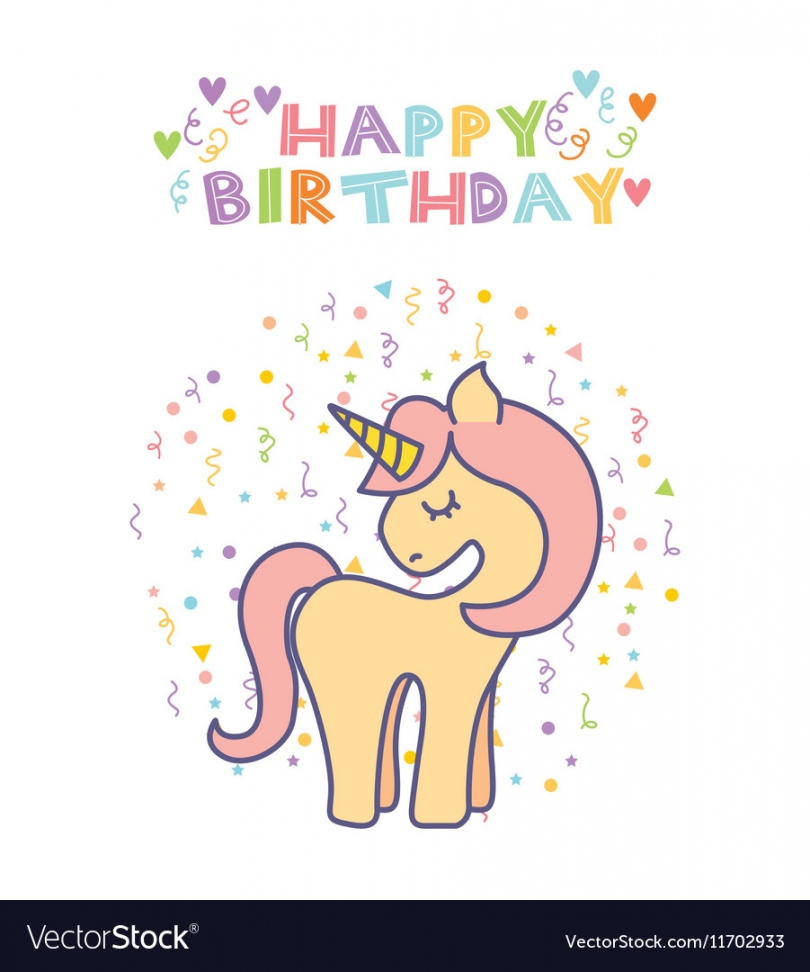 Free Printable Unicorn Birthday Cards FREE Printable A Z