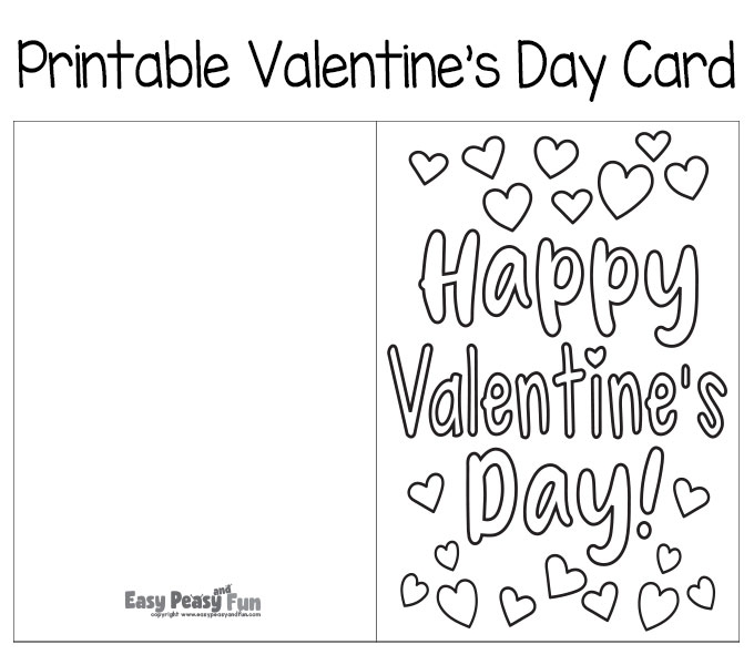 Free Printable Valentine 39 s Day Cards To Color Easy Peasy And Fun