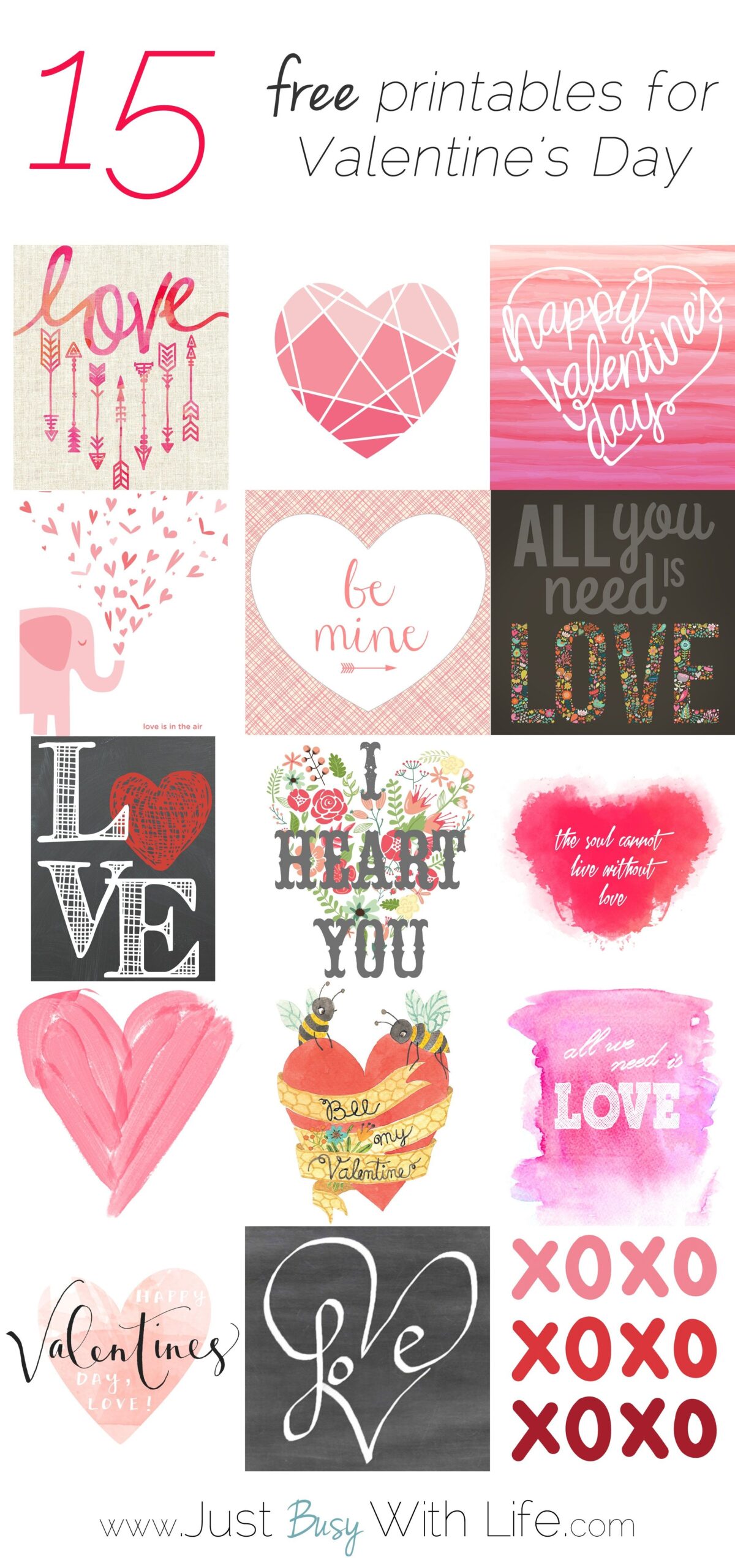 Free Printable Valentine 39 s Day Printable Decorations