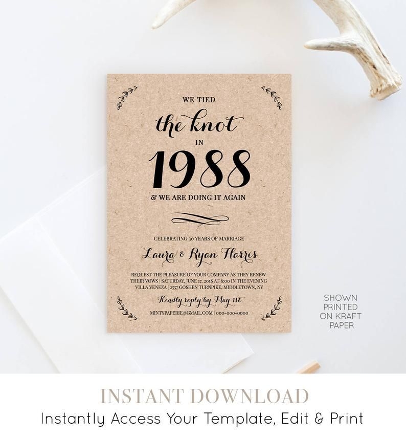 Free Printable Vow Renewal Invitations Printable Word Searches