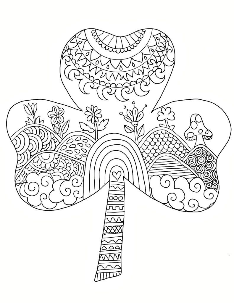 Free Saint Patricks Day Coloring Pages Printable 