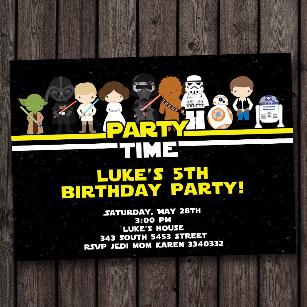 FREE Star Wars Birthday Invitations FREE Printable Birthday 