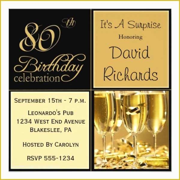 Free Surprise 50th Birthday Party Invitations Templates