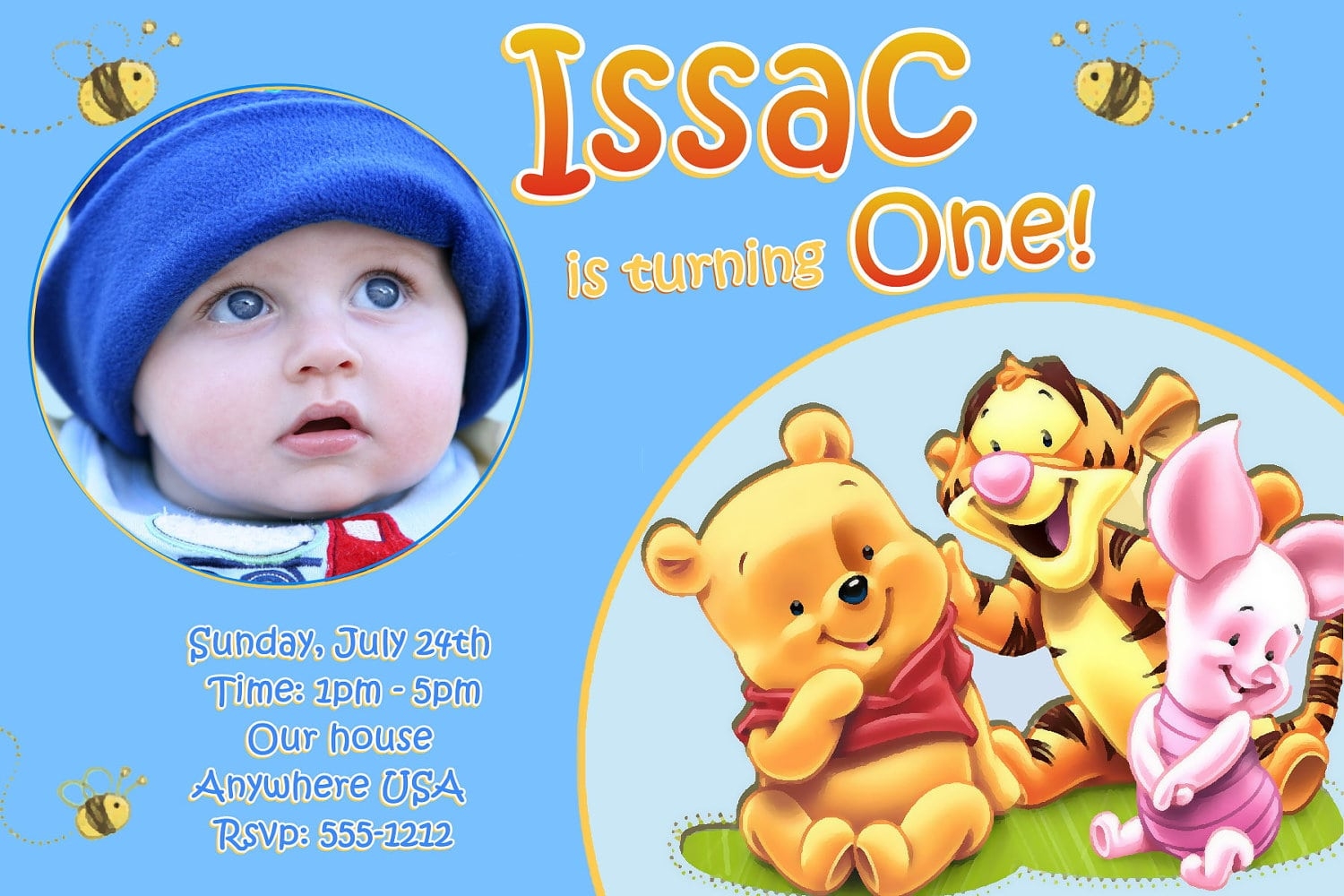 Free Winnie The Pooh Invitation Template
