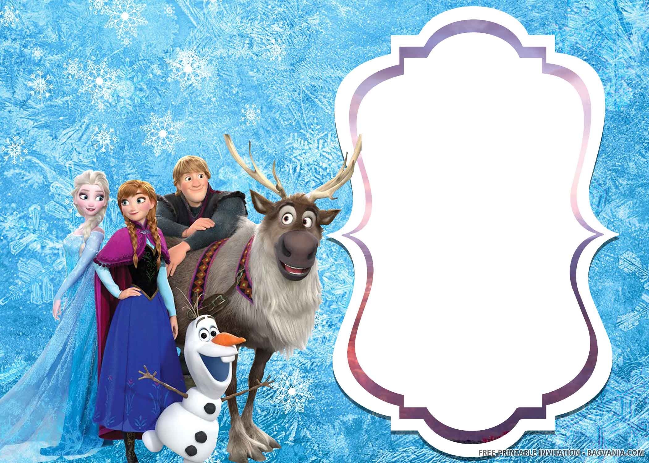 Frozen Printable Birthday Card Printable Templates Vrogue co