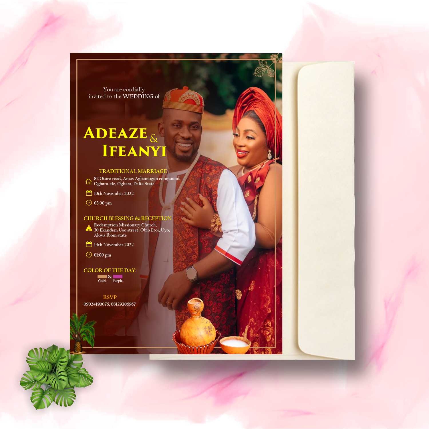 Get Muslim Wedding Invitation Cards Design And Printing In Nigeria 