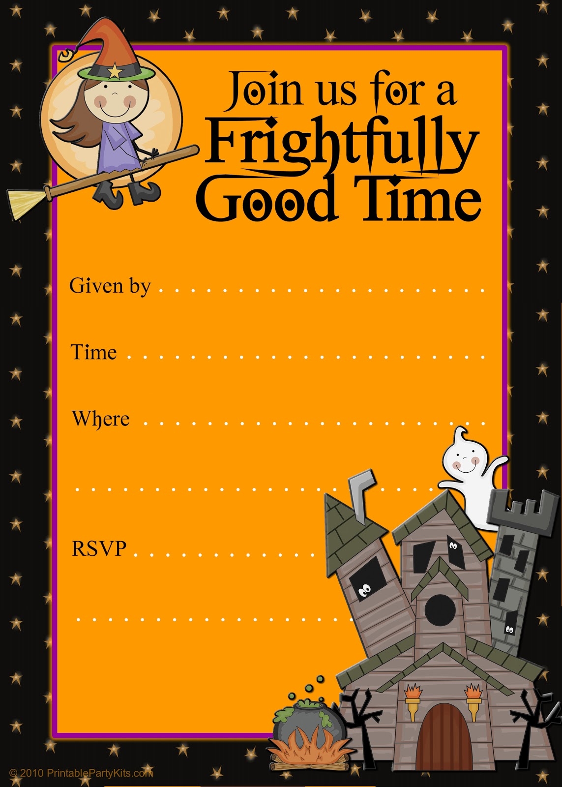 Halloween Birthday Party Invitations Templates
