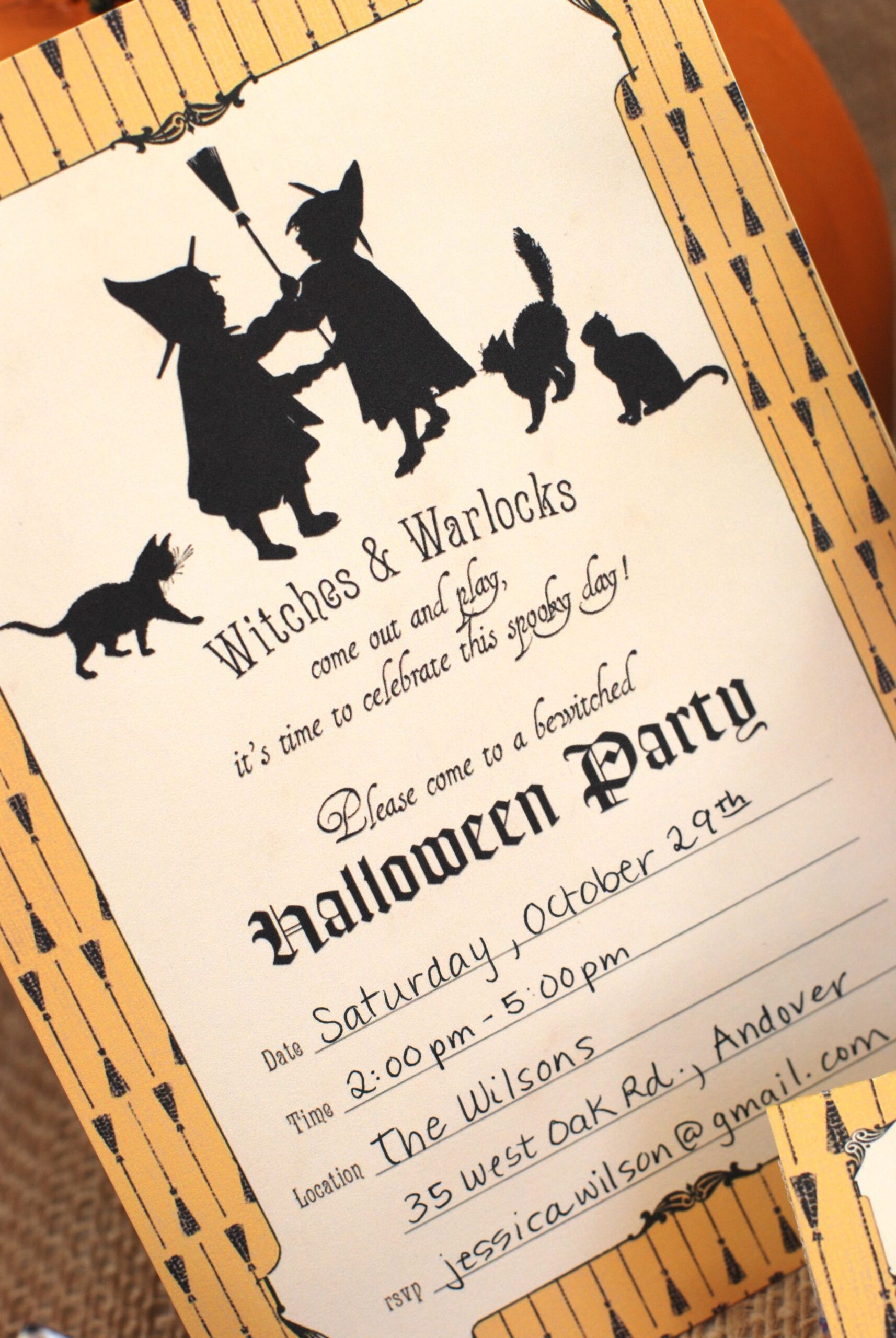 Halloween Birthday Party Invitations Templates