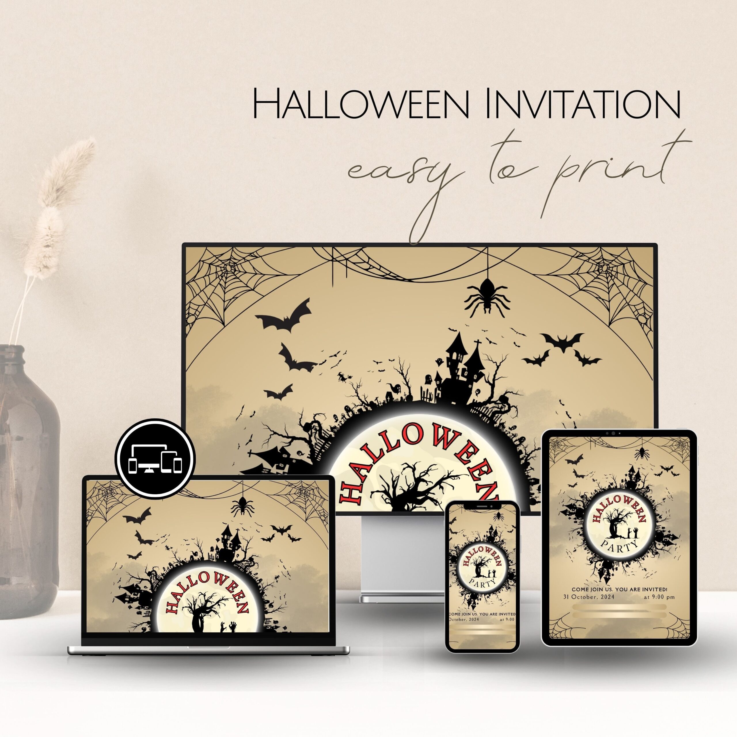 Halloween Party Invitation Printouts Printable Invites Letters 