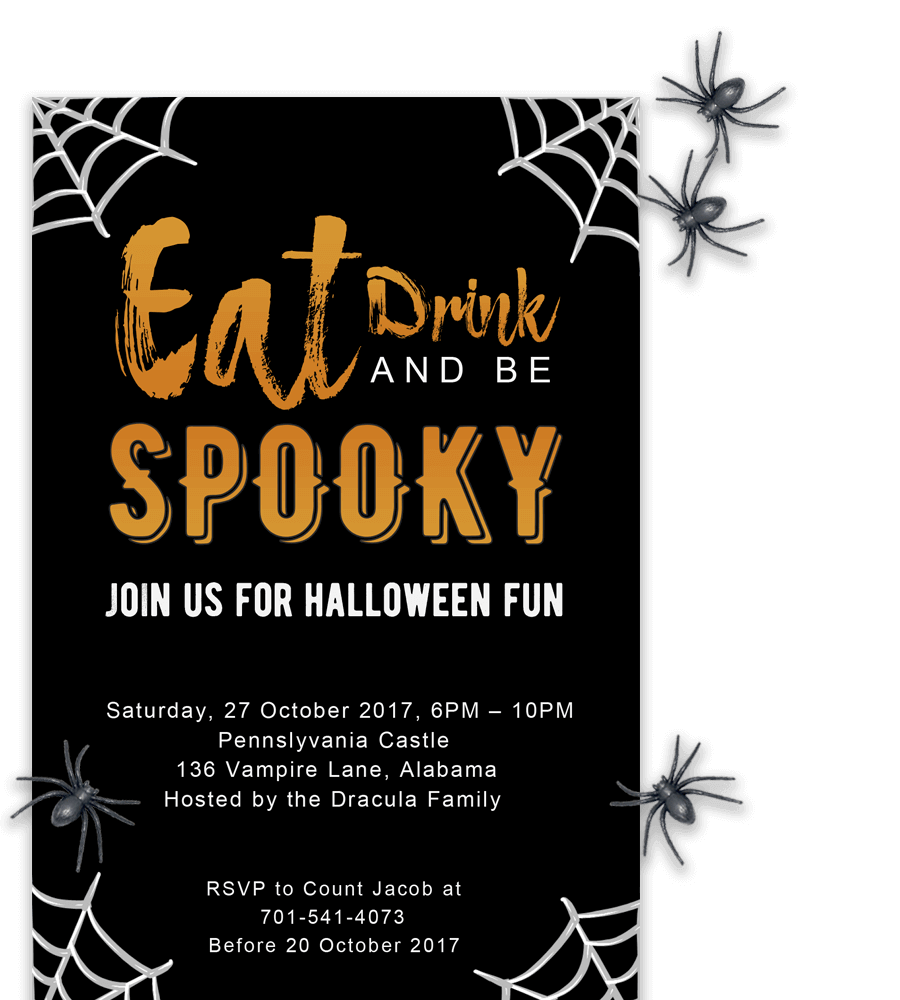 Halloween Party Invitations Template Free Download