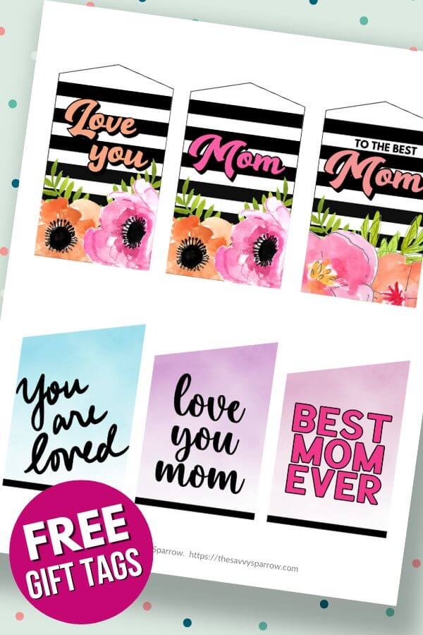Happy Mother 39 s Day Tags 18 Free Printable Gift Tags