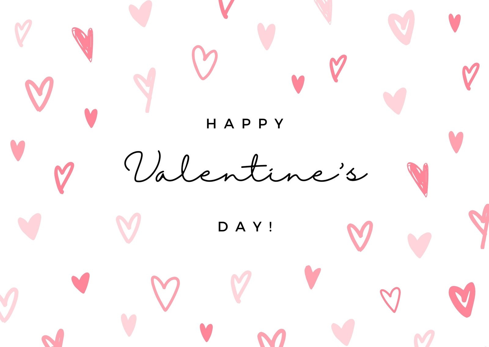 Happy Valentine S Day Card Template
